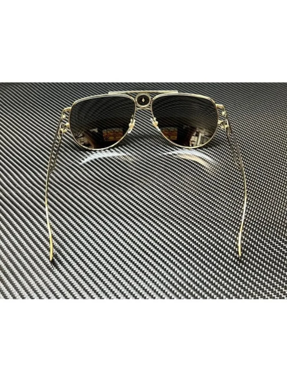 New Versace Men  Pale Gold Sunglasses  60- 15- 140